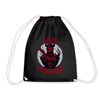 Devil Cauldron Hells Kitchen - Drawstring Bag - black - Front