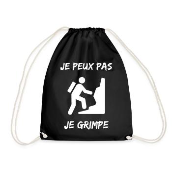 ESCALADE. CLIMB. CLIMBING. ESCALADE. VAN. GRIMPE. - Sac de sport léger - noir - Devant