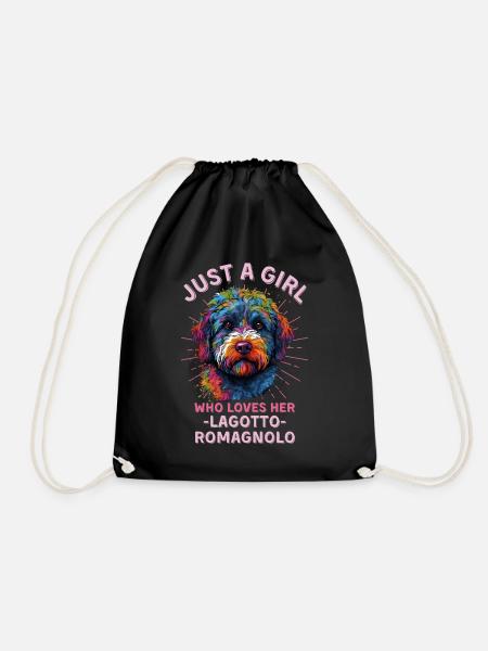 Lagotto Romagnolo Lovers - Drawstring Bag - black