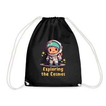 Little Astronaut - Drawstring Bag - black - Front
