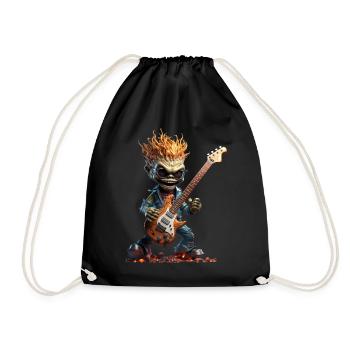 Diego the Green Alien - Drawstring Bag - black - Front
