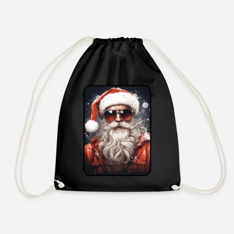 Cool Santa Claus - Turnbeutel - Schwarz