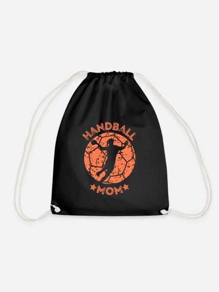 Handball Mama Handballerin Handball Mom - Turnbeutel - Schwarz