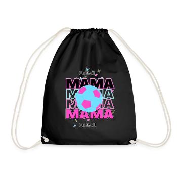 FuBball Mama - Turnbeutel - Schwarz - Vorne