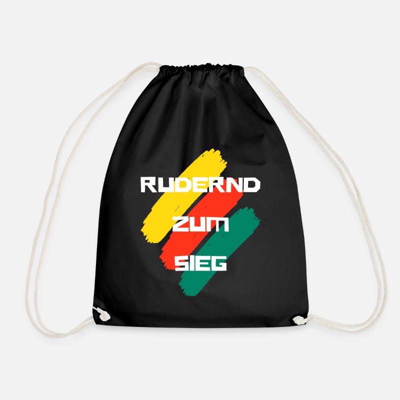 Rudernd zum Sieg - Turnbeutel - Schwarz