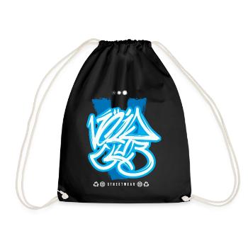 Graffiti urbain streetwear - Sac de sport léger - noir - Devant