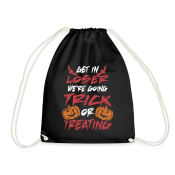 Halloween Trick or Treating - Drawstring Bag - black - Front