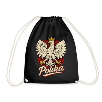 Pologne Polska aigle drapeau drapeau épique cadeau - Sac de sport léger - noir - Devant