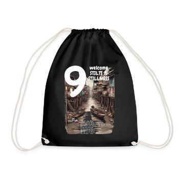 Canal Code Capuche sur pilotis Deep Khlong Streetwear - Sac de sport léger - noir - Devant