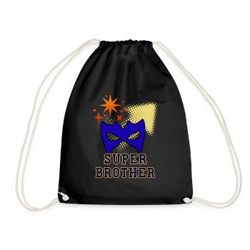 Super frère - Sac de sport léger - noir - Devant
