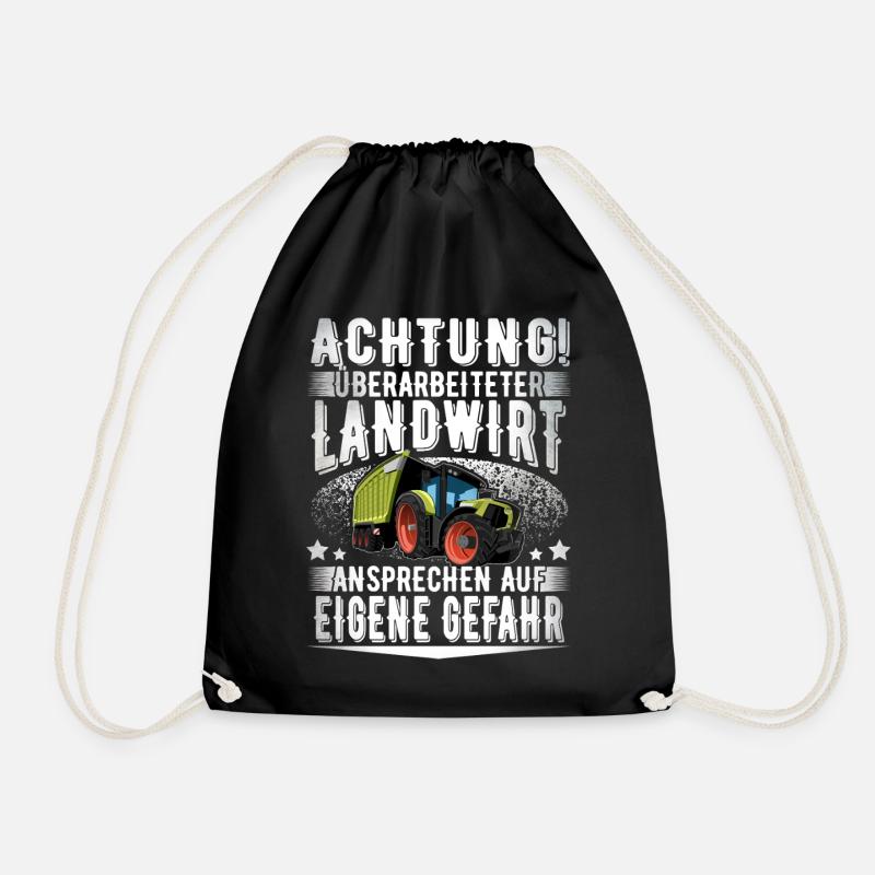 Landwirt - Turnbeutel - Schwarz