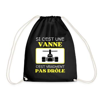 A joke that is not funny - Drawstring Bag - black - Front