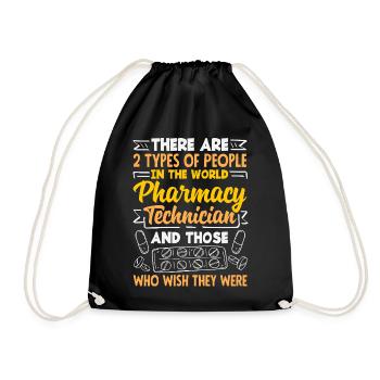 Pharmacist Pharmaceutical Technical - Drawstring Bag - black - Front