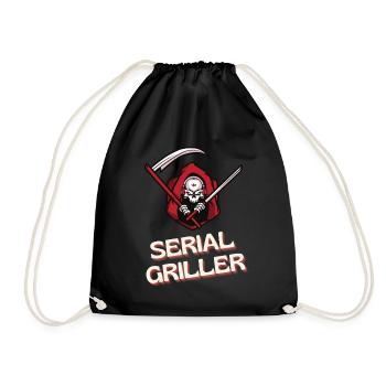 Seriengriller - Turnbeutel - Schwarz - Vorne