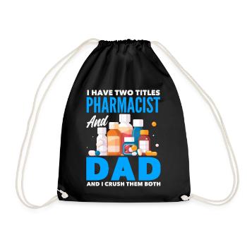 Pharmacist Pharmaceutical Technical - Drawstring Bag - black - Front