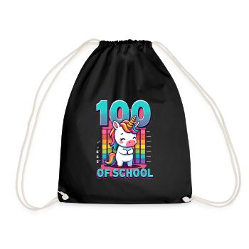 100th Day Of School 100 Day Of School Kids - Drawstring Bag - black - Front
