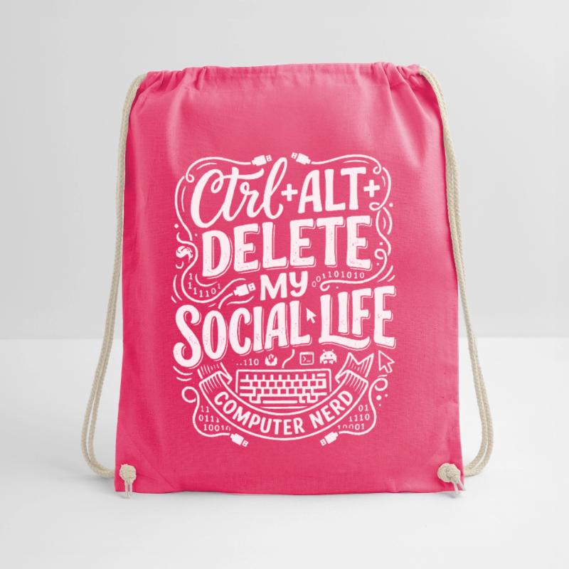 Ctrl+Alt+Delete – Computer Nerd Life Drawstring Bag