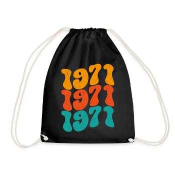Millésime 1971 - Sac de sport léger - noir - Devant