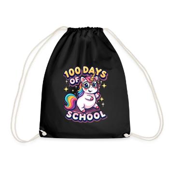 100th Day Of School 100 Day Of School Kids - Drawstring Bag - black - Front