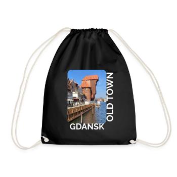 Gdansk Hafenidyll - Turnbeutel - Schwarz - Vorne