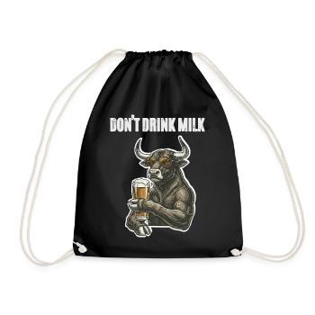 Bull Bull Beer - Drawstring Bag - black - Front