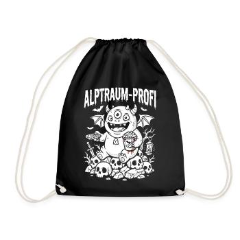 Minimalist Blood Drop Horror Design - Drawstring Bag - black - Front