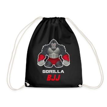 Conception de bêtes grappinantes de BJJ gorille - Sac de sport léger - noir - Devant