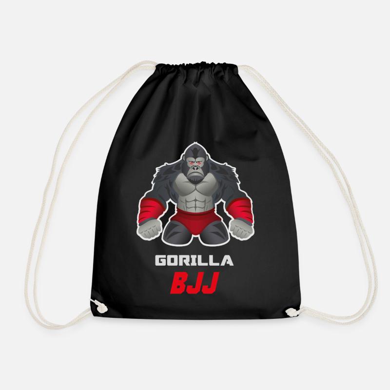 Gorilla BJJ Grappling Beast Design - Turnbeutel - Schwarz