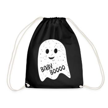 Ghost Ghost Baby BOOO Ghosts Halloween - Drawstring Bag - black - Front
