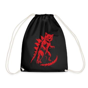 Rugissement de Kaiju Chaton, Catzilla - Sac de sport léger - noir - Devant