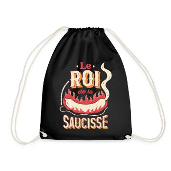 Le Roi de la Saucisse - Sac de sport léger - noir - Devant