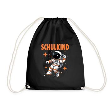 Schulkind 2026 Einschulung 2026 Schulanfang - Turnbeutel - Schwarz - Vorne