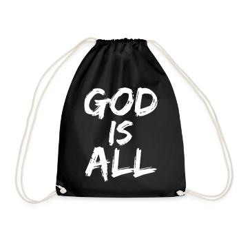 god is all - Turnbeutel - Schwarz - Vorne
