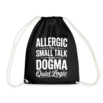 Allergique au dogme des banalités - Sac de sport léger - noir - Devant