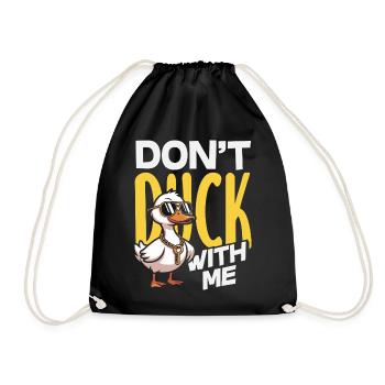 Motifs drôles de canards Citons amoureux de canards - Sac de sport léger - noir - Devant
