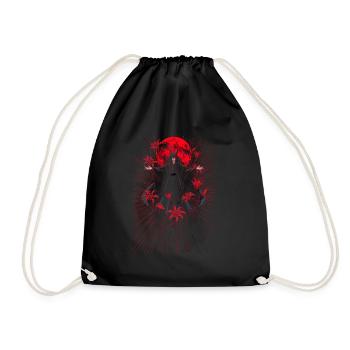 Roter Mond Magier Umhang - Turnbeutel - Schwarz - Vorne