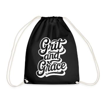 Grit_and_Grace - Turnbeutel - Schwarz - Vorne