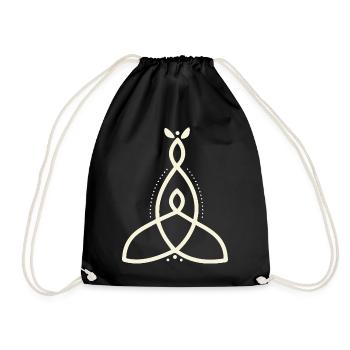 Mutter Symbole - Turnbeutel - Schwarz - Vorne