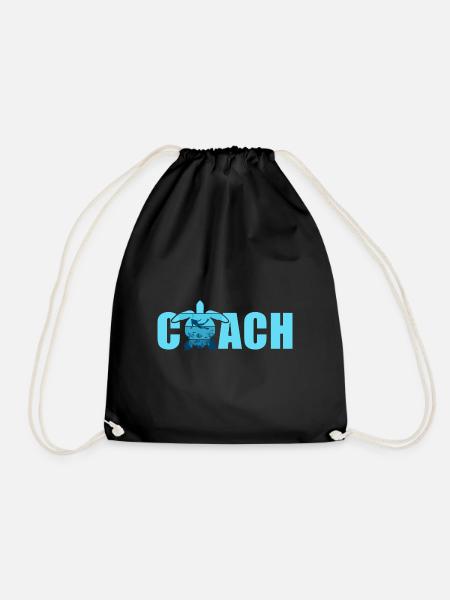 Dive Scuba Diving Coach - Drawstring Bag - black