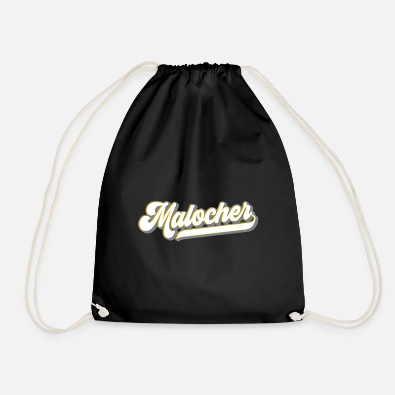 Malocher Arbeiter Worker | Farben änderbar - Turnbeutel - Schwarz