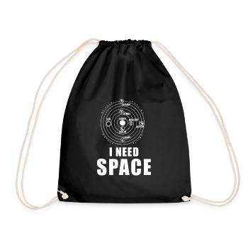 J'ai besoin du système solaire spatial Planet Space Outer Space - Sac de sport léger - noir - Devant