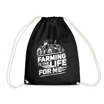 Farmer farmer - Drawstring Bag - black - Front