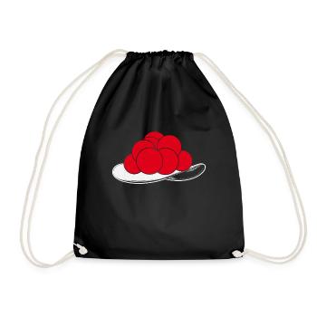 Beautiful Black Forest Bollenhut - Drawstring Bag - black - Front