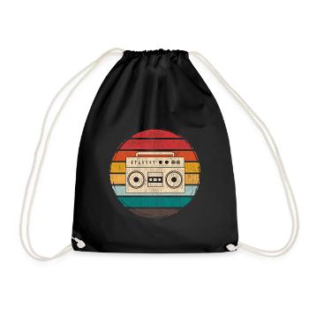 Enregistreurs de cassettes dans les années 80 - Sac de sport léger - noir - Devant