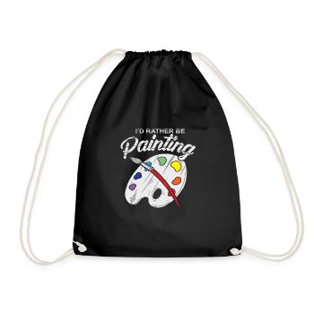 Artiste peintre brosses cadeau palette mixte - Sac de sport léger - noir - Devant