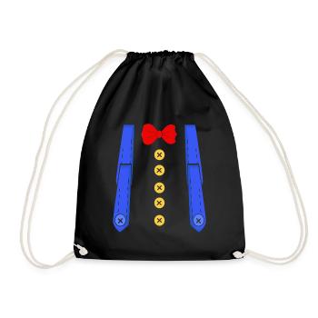 Costume de Mardi Gras pour accolades de clown - Sac de sport léger - noir - Devant