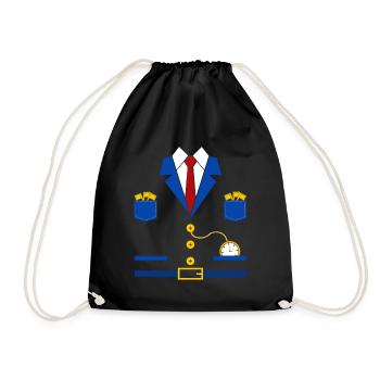Costume de conducteur de train - Sac de sport léger - noir - Devant