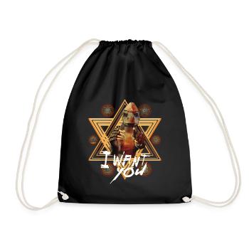 Reptilians Illuminati Aliens - Drawstring Bag - black - Front