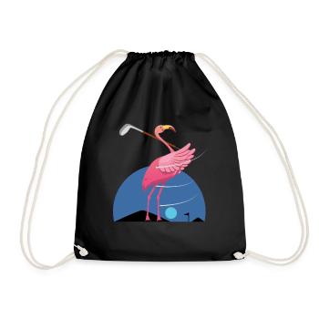 Flamingo, Flamingo flamazing Flamingo, rosa - Turnbeutel - Schwarz - Vorne
