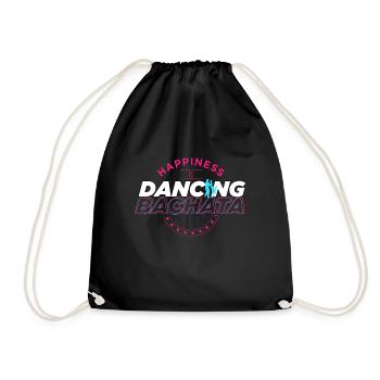 Bachata, bachata bachata bday, dance - Drawstring Bag - black - Front